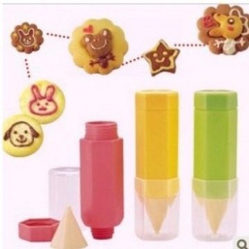 美食绘画笔3件套装 DIY烘焙曲奇饼干模具蛋糕面包制作工具