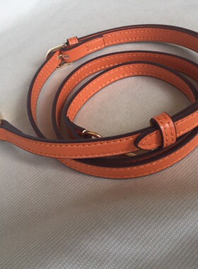 11#橙色背包配件包带斜跨肩带包带包包荔枝纹斜挎包背带替换带子