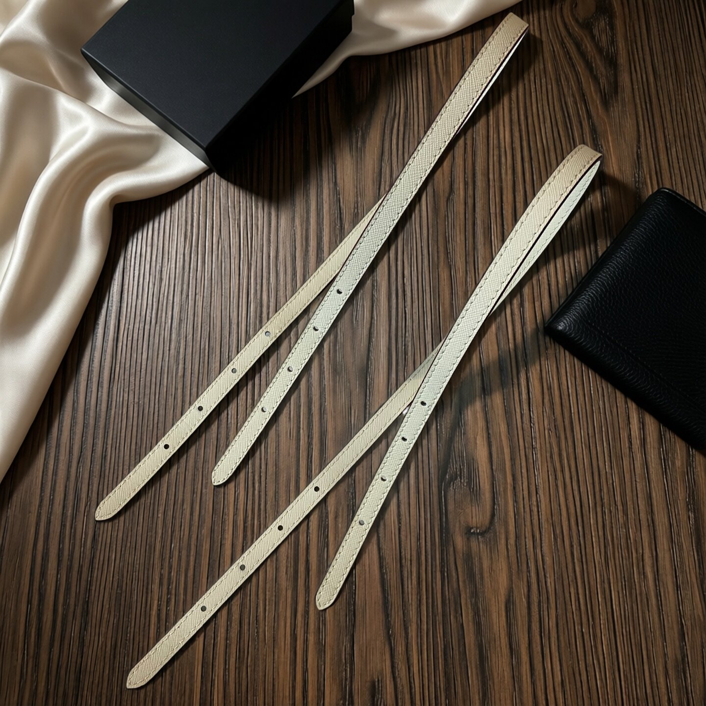 白色十字纹托特包带替换