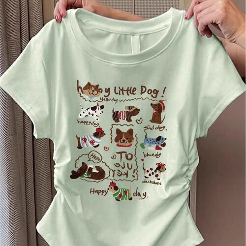 夏日ootd穿搭正肩t恤女短袖夏季