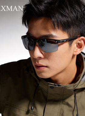 墨镜男款户外钓鱼防晒防风沙护眼高清便携遮阳眼镜高级感