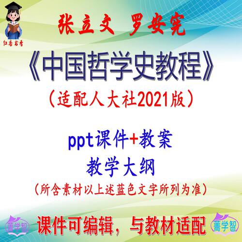 张立文《中国哲学史教程》2021版课件PPT可编辑考研考博 非教材