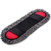 红黑大号平板拖把专用替换布拖布头尘推全棉布套式 地拖布