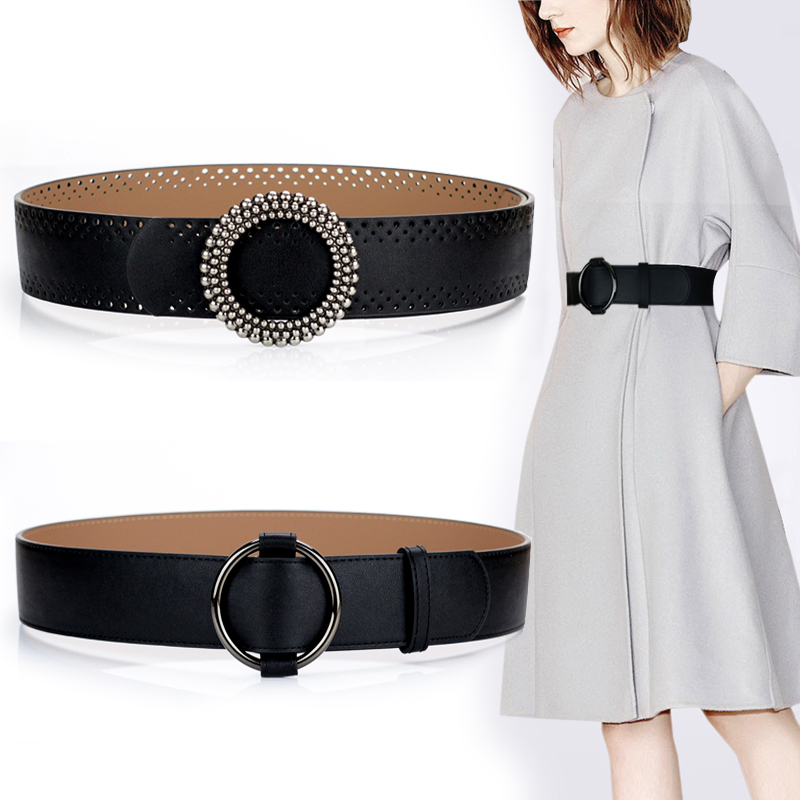 百搭风装饰毛衣羽绒服宽腰带