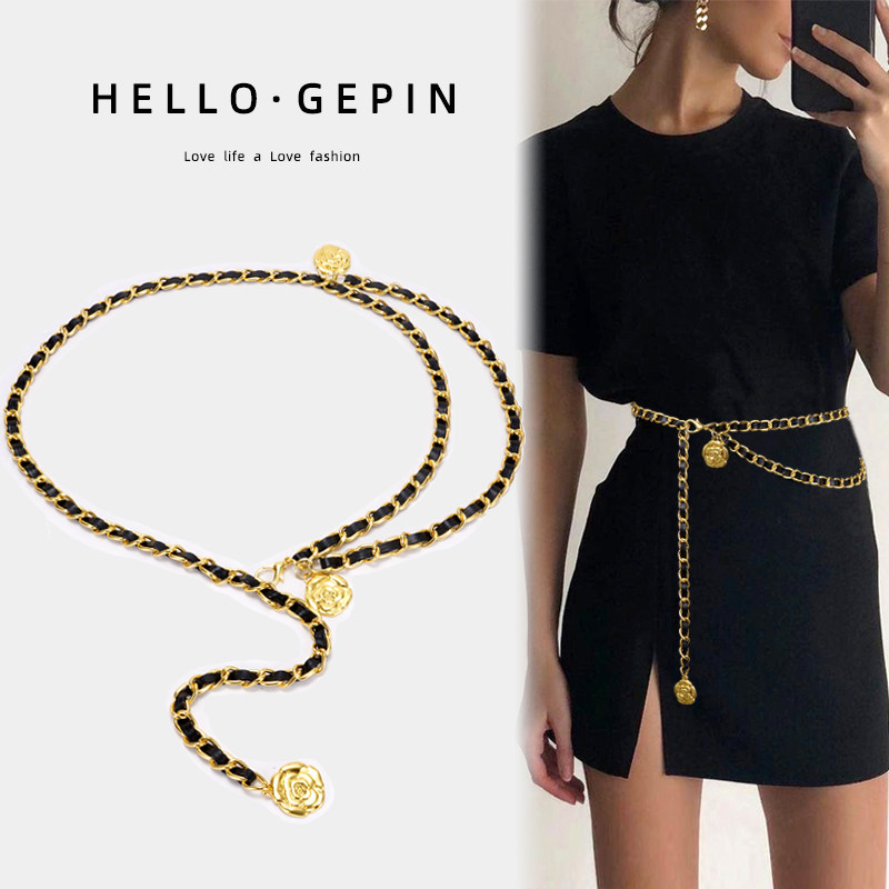 腰带女腰链小香风夏季装饰配连衣裙子西装2025新款金属链条细皮带,服饰配件/皮带/帽子/围巾,腰带/皮带/腰链,淘宝优惠券,粉丝福利购,淘宝优惠卷