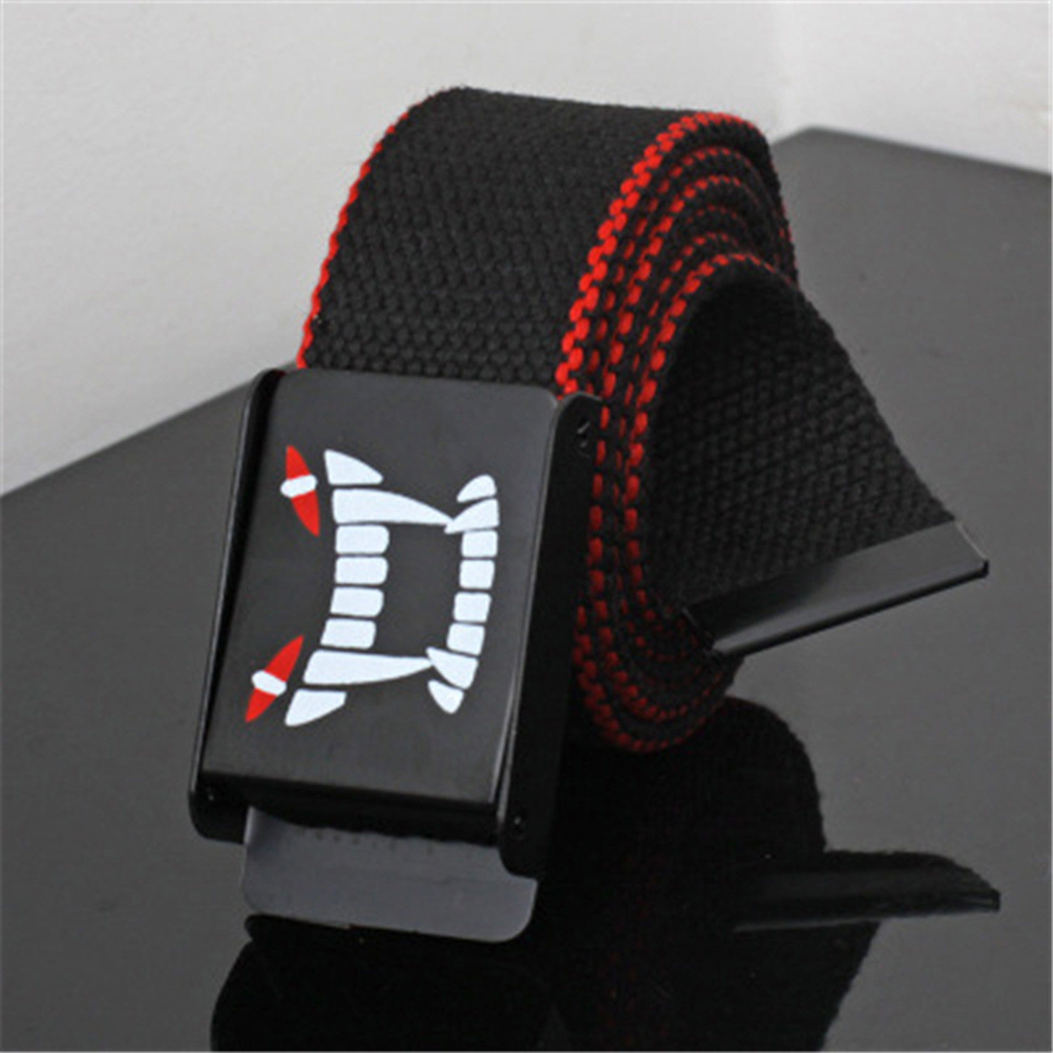 年轻人皮带男潮学生无孔编织裤带男孩ins风时尚百搭男士帆布腰带