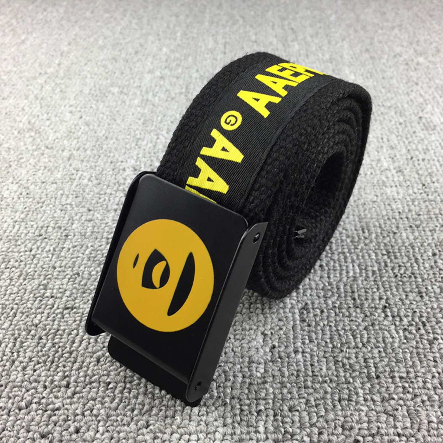 军训高中学生初中男生腰带休闲百搭皮带潮流青少年帆布裤带年轻人