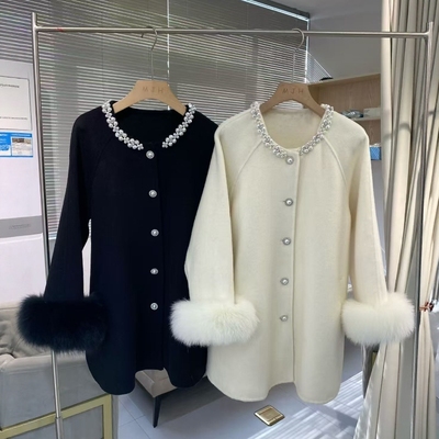 双面羊绒大衣韩系中长款