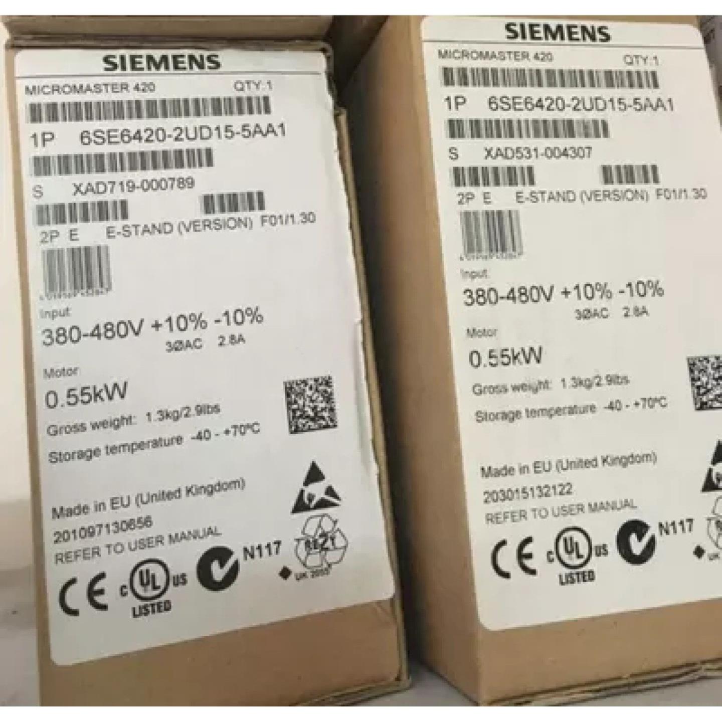 MM420变频器6SE6420-2UD23-0BA1无滤波器380-480V 3kW现货