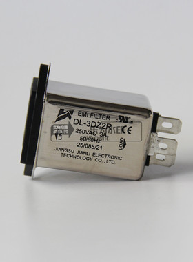 DL-3DZ2R 220V  3A 坚力 单相 滤波器 250VAC 插座式带保险滤波器