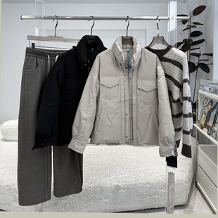 立领羽绒服冬季新款潮牌潮流时尚宽松休闲纯色保暖男款外套