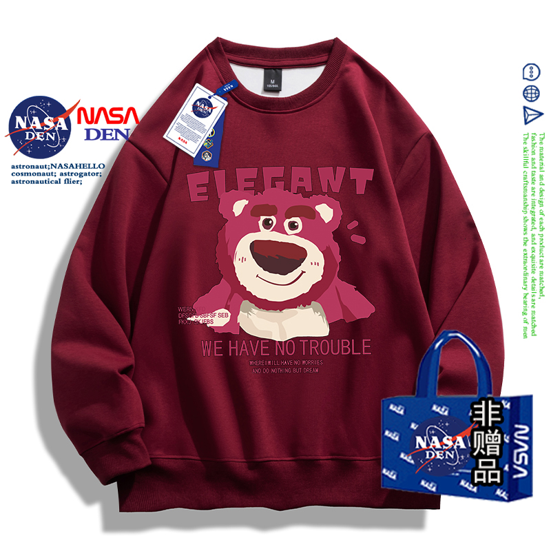 NASA联名休闲宽松百搭情侣卫衣女