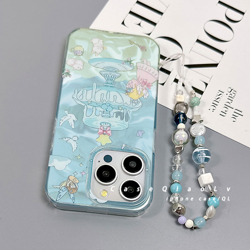 小清新喷泉天使适用oppo Find x9/Find x8/findx7/findx6pro手机壳K12plus/k11x女绸缎个性k10新款高级感全包