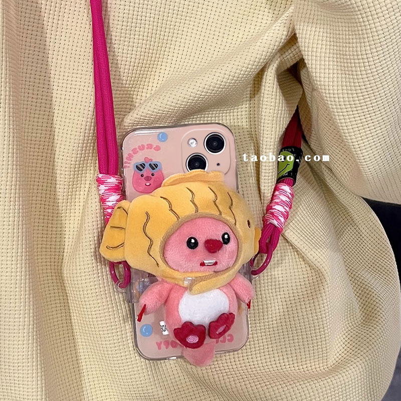 小海狸背夹斜跨适用华为畅享80/畅享60pro/50z/20se麦芒30新款透明保护壳优畅享50plus个性创意畅享70高级感