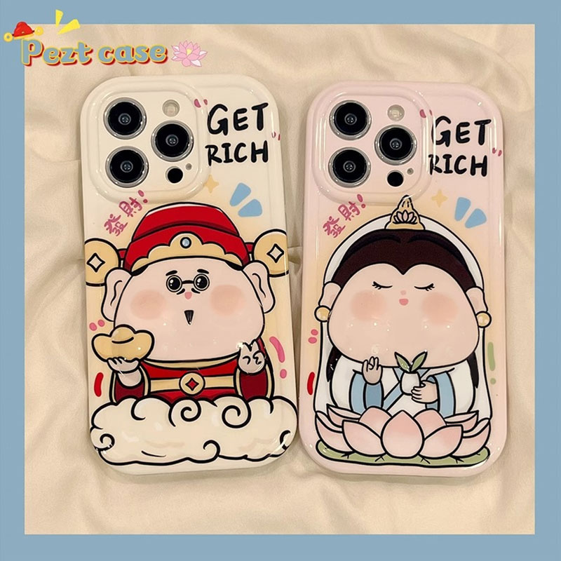 可爱菩萨财神爷小胖妹适用oppo find x9/findx8/findx7/x5/findx6pro手机壳K11x女款k12全包硅胶k9s新款k10