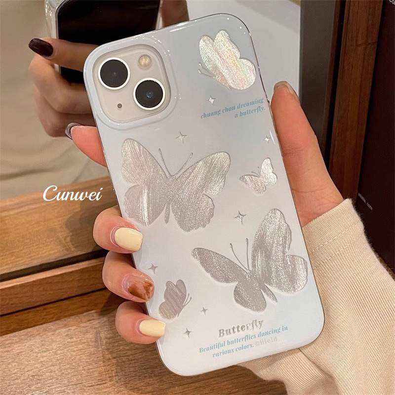 简约高级感蝴蝶羽纱 IMD适用于华为畅享80畅享70 pro畅享60pro手机壳新款hi 畅享70plus畅享50pro个性保护壳