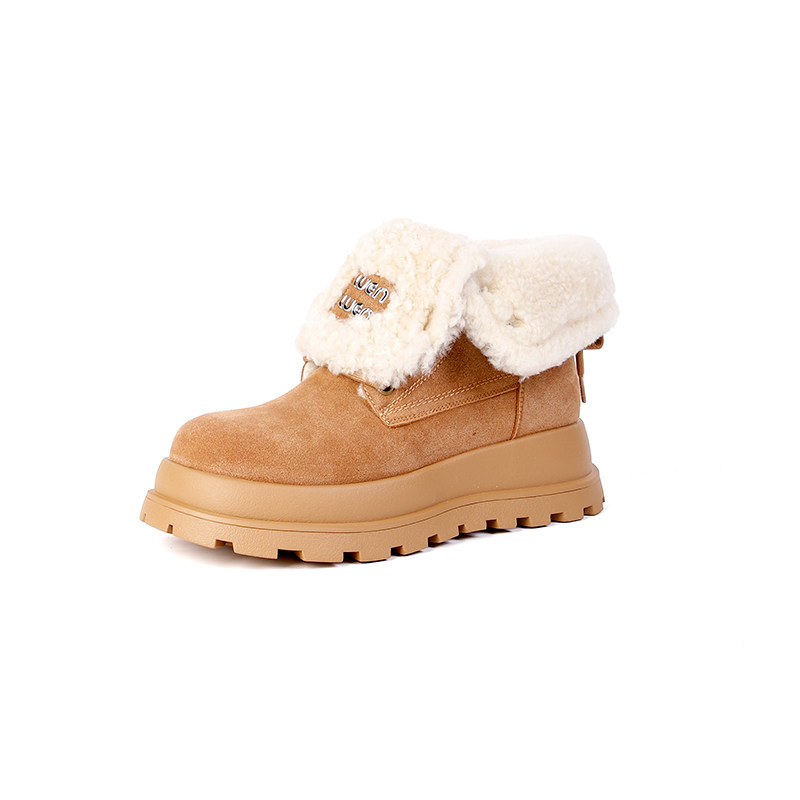 ACN6662【【牛皮】撤柜】时尚雪地靴时尚棉鞋胶粘防滑保暖,女鞋,时尚雪地靴,淘宝优惠券,粉丝福利购,淘宝优惠卷