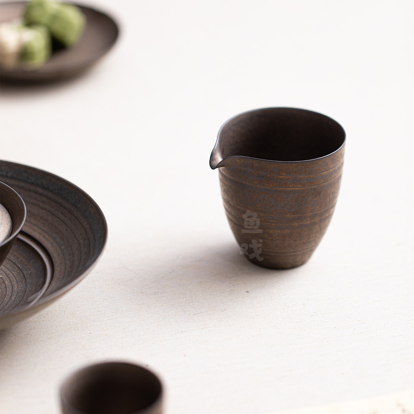 鱼戏窑变铁釉粗陶公道杯高档家用复古公杯泡茶杯匀茶杯分茶器茶海,餐饮具,公道杯,淘宝优惠券,粉丝福利购,淘宝优惠卷