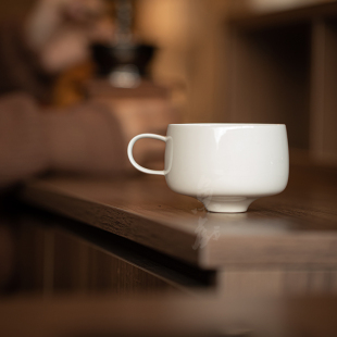家用办公室泡茶杯马克杯水杯 鱼戏简约复古陶瓷咖啡杯下午茶杯日式