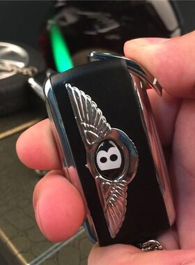 新品宾利跑车钥匙扣带防风打火机充气 豪车点烟器男士 送男友潮流