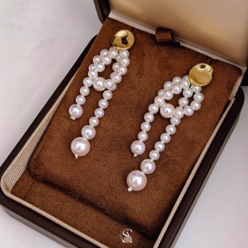 原创设计小众高级珍珠耳环耳夹