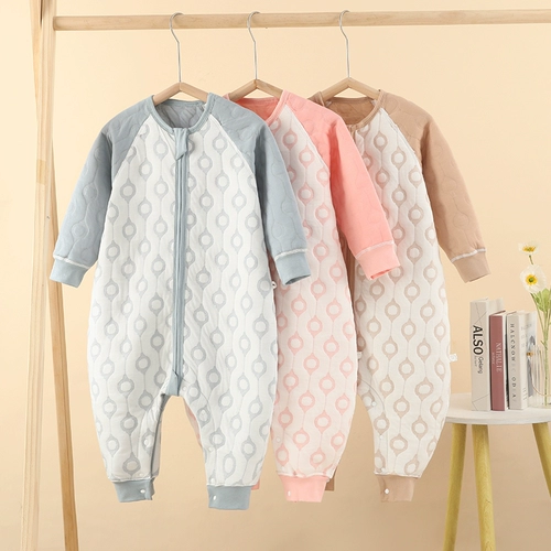 Детский спальный мешок Весна и осенний хлопок в летнем воздушном комнате в комнате Four Seasons Универсальный детский теплый трехсторонний воздушный хлопок.