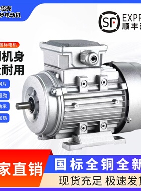 YS铝壳电机370W/550W/750W/1.1/3/4/7.5KW三相异步全铜电动机380V