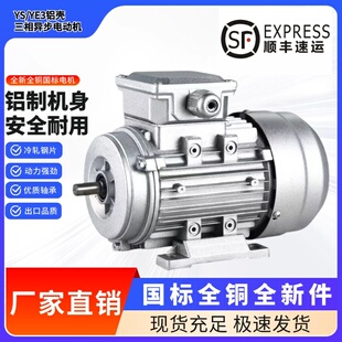 YS铝壳电机370W 7.5KW三相异步全铜电动机380V 1.1 550W 750W