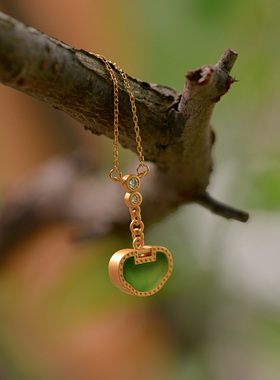 925银镶嵌项链南红挂件和田玉