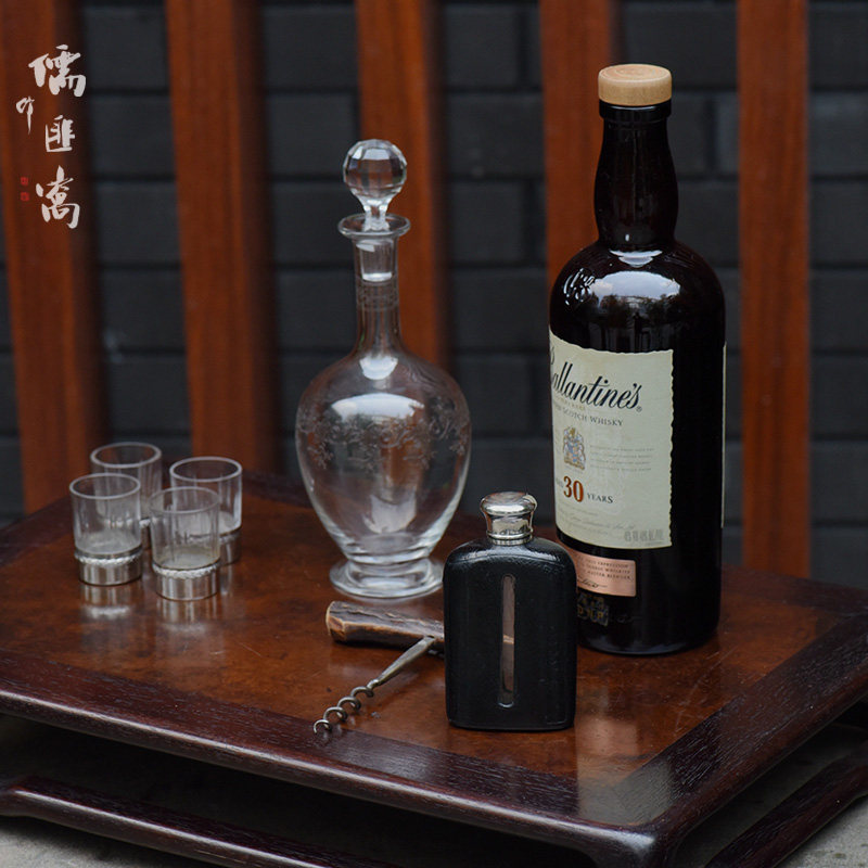 Den of bandits and bandits 20 century Europe Antique cutting crystal Glass Take it with you flagon 950 Silver Potin the Tableware , Flagon/Wineglass/Wine , Home flagon  category - from Buy2taobao.com to provide professional Taobao agent buy service