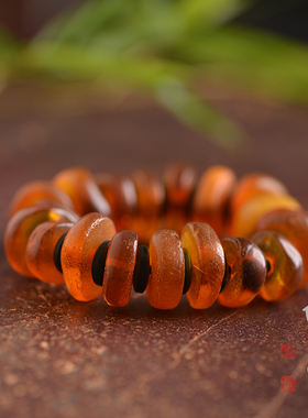 手串古董蜜蜡典雅风手串