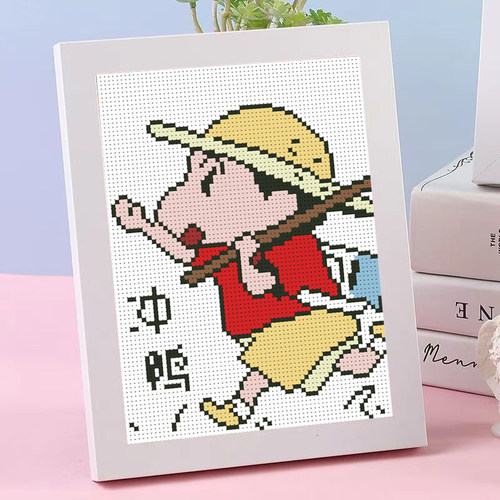 蜡笔小新十字绣2026新款线绣客厅小件卡通动漫卧室手工刺绣diy