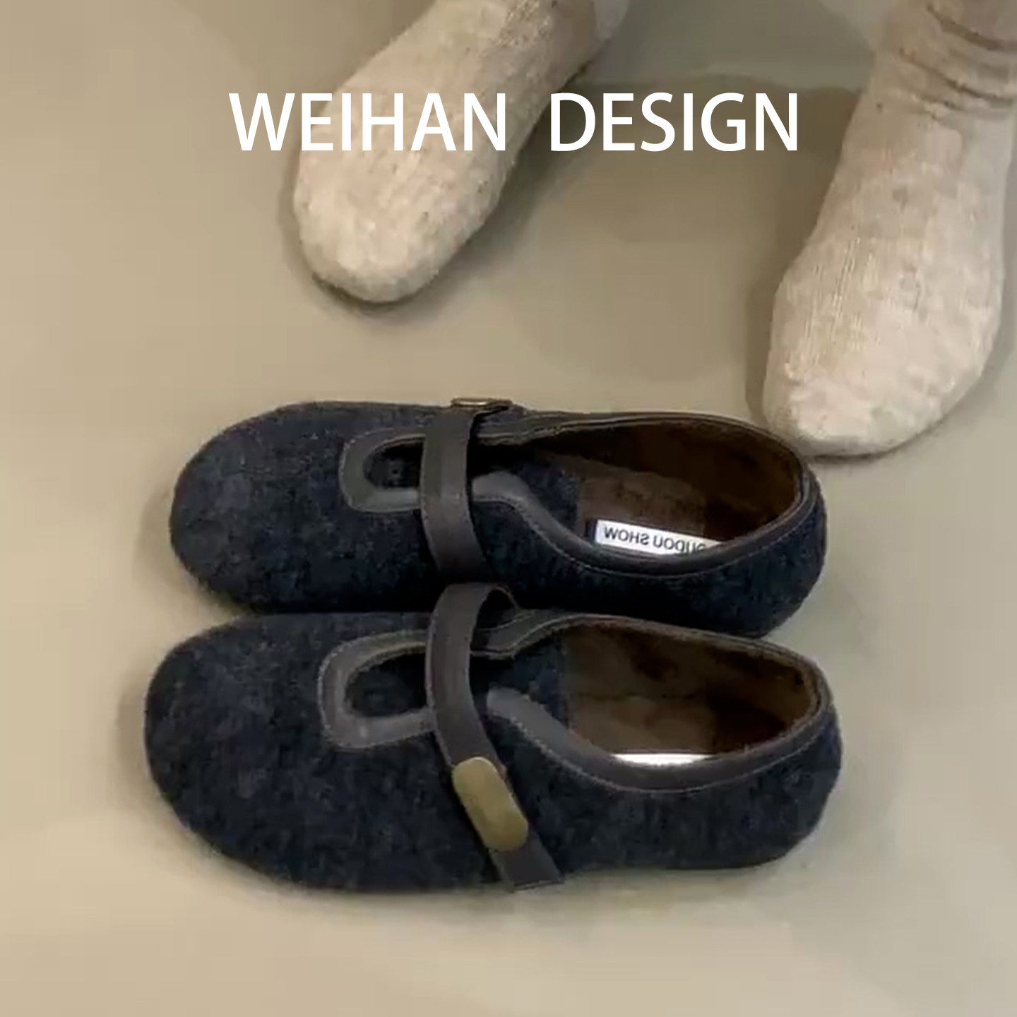 羊皮版！复古百搭毛毛鞋女金属扣加绒保暖棉单鞋外穿勃肯乐福鞋,女鞋,勃肯鞋/软木鞋,淘宝优惠券,粉丝福利购,淘宝优惠卷