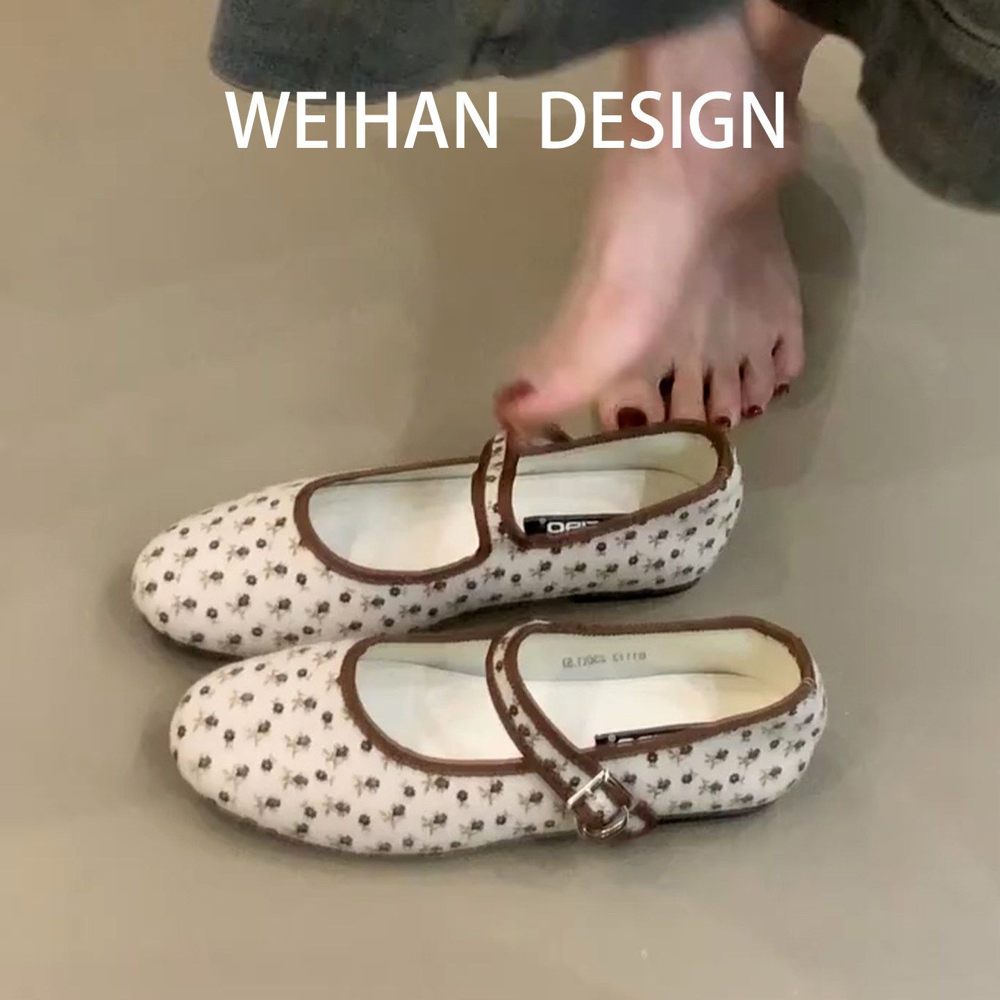 羊皮版！韩版圆头浅口平底单鞋女软底一字带平底玛丽珍芭蕾奶奶鞋,女鞋,浅口单鞋,淘宝优惠券,粉丝福利购,淘宝优惠卷