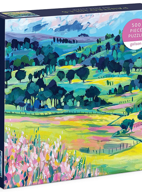 （现货）正版galison 彩绘山 油画山丘 500片美国进口拼图