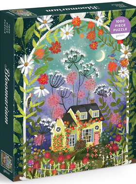 （现货）正版galison 绽放 童话小屋 1000片美国进口拼图