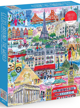 （现货）正版galison 世界之城 1000片 美国进口拼图