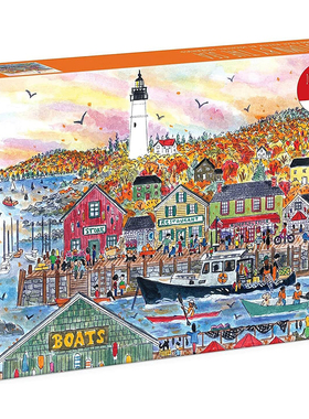 （现货）正版galison 海边的秋天 1000片 美国进口拼图