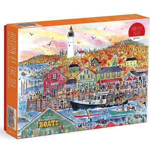 （现货）正版galison 海边的秋天 1000片 美国进口拼图