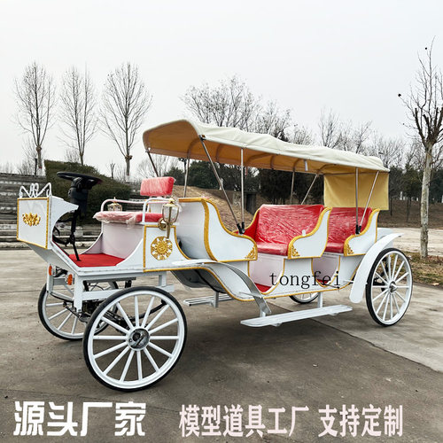 多人三排座景区观光马车制作工厂