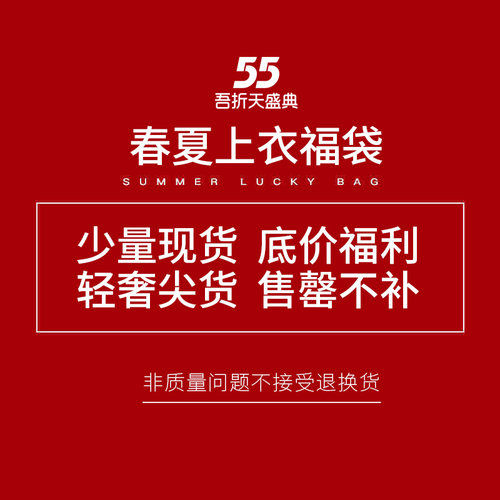 【周日10点】 福 袋短袖T恤雪纺衫衬衫上衣女装