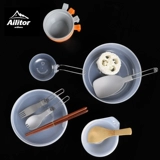 Дорожная портативная посуда, складная ложка, вилка, пластиковые палочки для еды для пикника