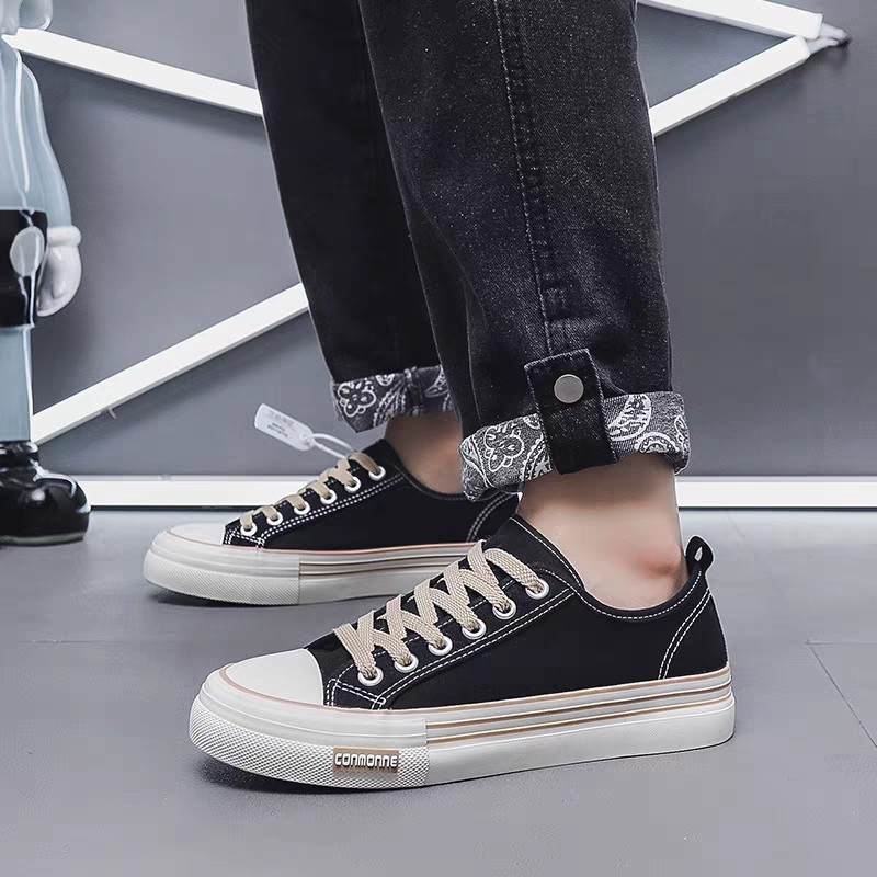 帆布鞋男秋季透气防臭鞋子男鞋低帮休闲板鞋学生潮流百搭男款单鞋,流行男鞋,帆布鞋,淘宝优惠券,粉丝福利购,淘宝优惠卷