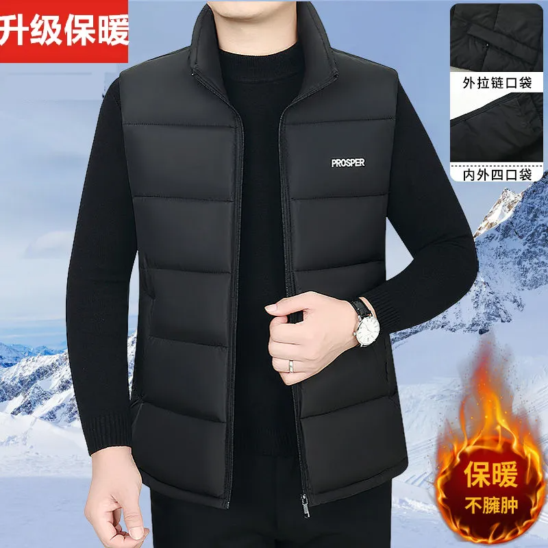 冬季羽绒棉马甲男士加厚保暖