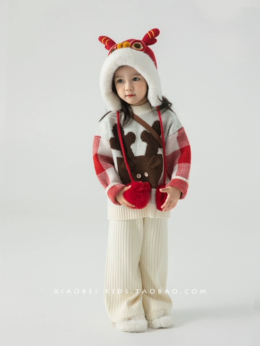 Детская демисезонная шерстяная красная шапка для мальчиков