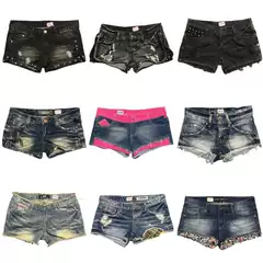 CY Vintage Retro Y2K Hot Girl Low-Rise Denim Shorts Punk Streetwear 2000s Micro Shorts