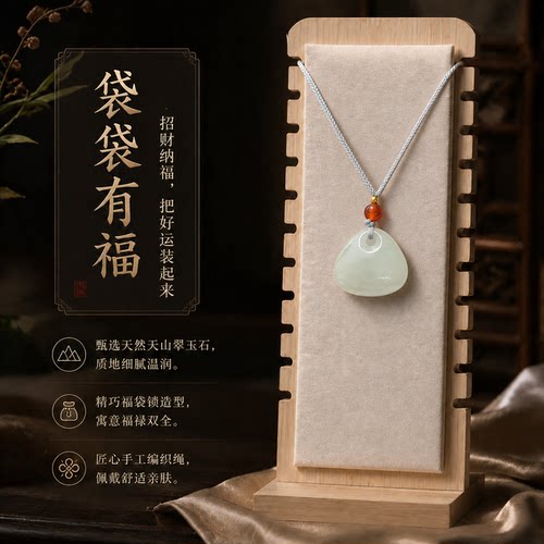 天然玉石带飘花福袋送礼物