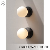 Origo极简水磨石诧寂风客厅背景墙过道玄关北欧圆球卧室床头壁灯