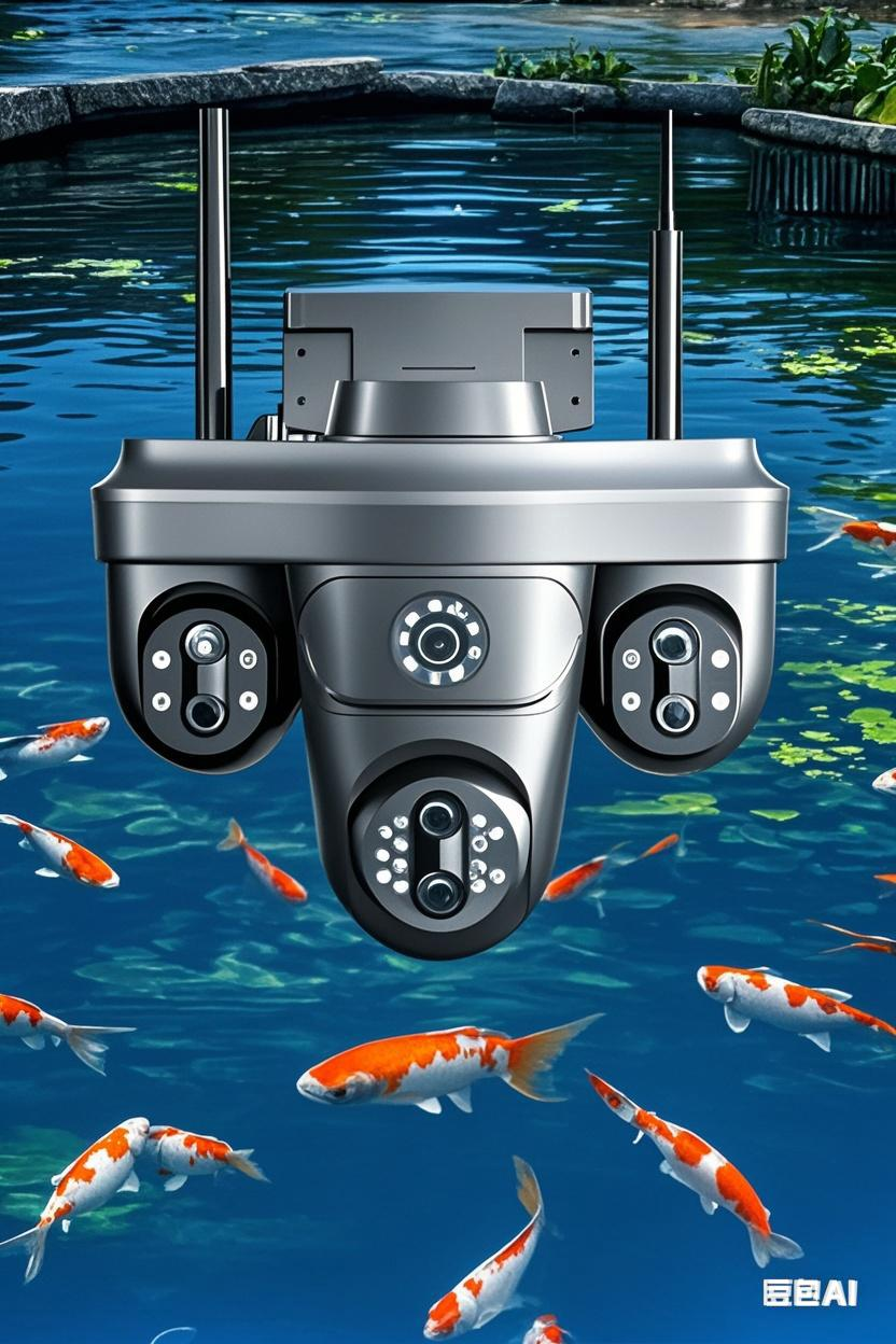 全自动可调360度无线摄像头室外夜视家用手机远程光学变焦监控器