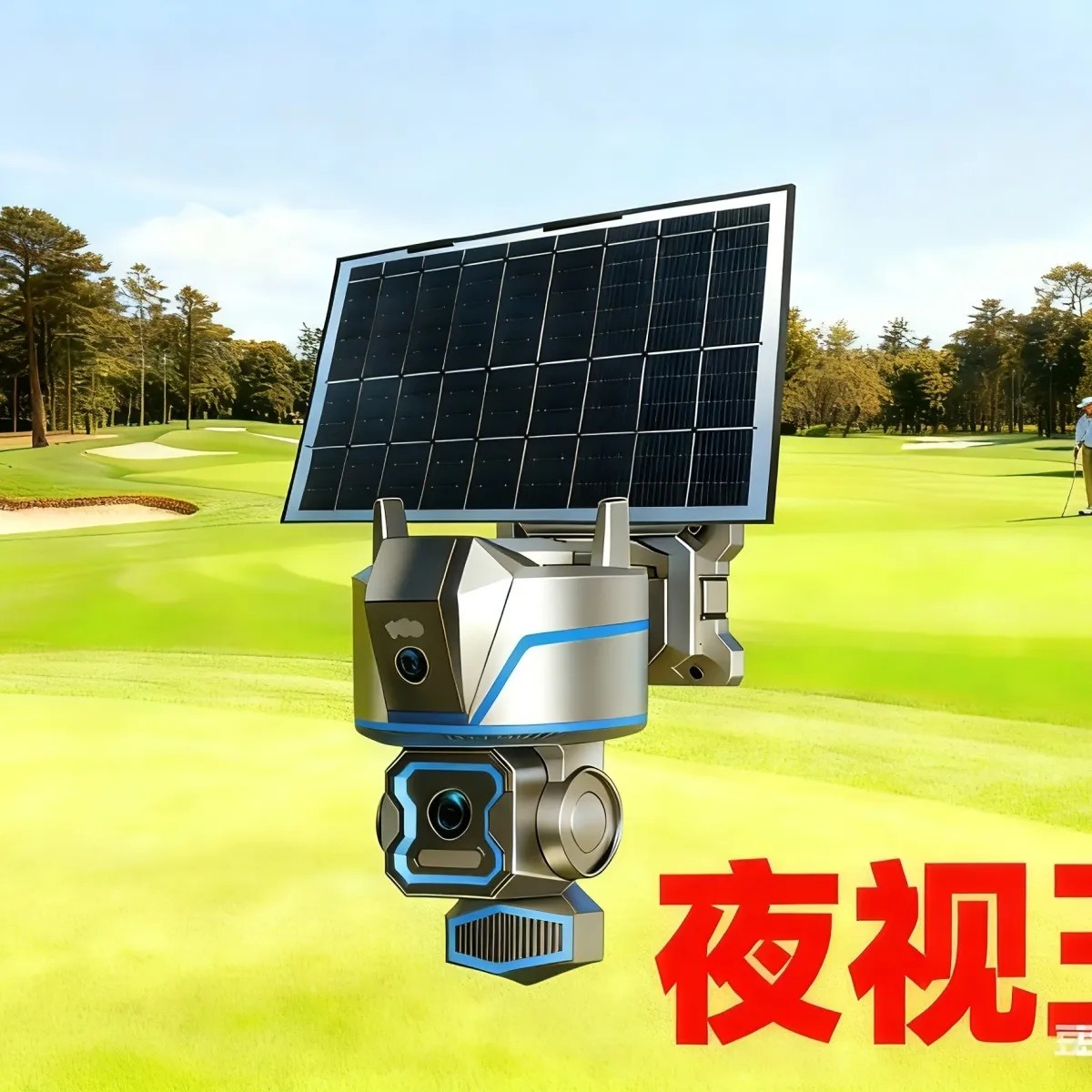 别墅学校店铺专用夜视摄像头监控器室外家用手机远程高清无光全彩